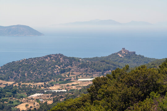 Kritinia Castle in the island of Rhodes