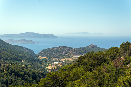 Kritinia Castle in the island of Rhodes