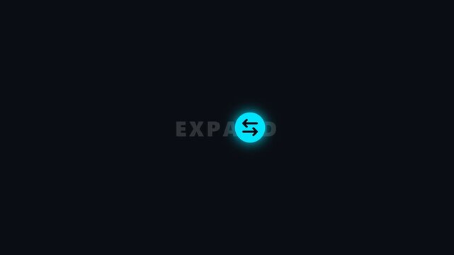 UI resize and expand arrows interface animation