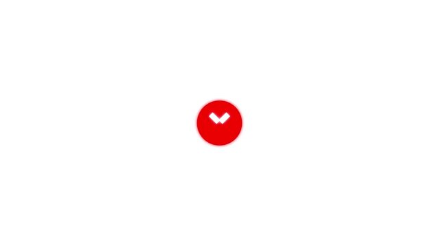 Red cross wrong check mark, doodle X cross Mark, wrong Grung check mark animation, symbol of cancel, deny, wrong or incorrect, symbol appear on white background