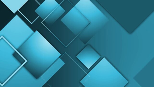 Abstract geometric background with layered squares modern gradient design animation