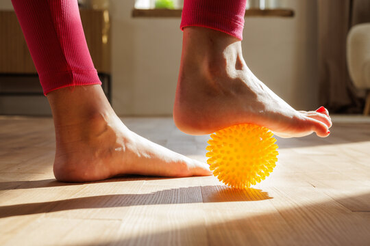 Self-Massage with Massage Ball for Foot Health and Stress Relief