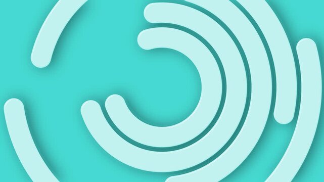 Concentric semicircles with soft shadows background animation