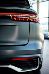 illuminated car tail lights at night close-up in modern automotive setting with glass and plastic materials and dynamic modern mood for in automotive and transportation. © Евгений Вершинин