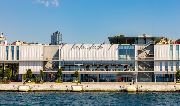 Istanbul, Turkey - July 22, 2026: Istanbul Modern. Istanbul Museum of Modern Art. Istanbul Modern is a contemporary art gallery located inside the Galataport complex.