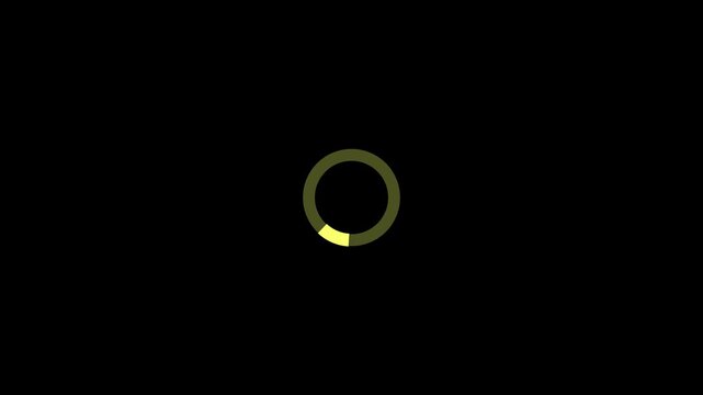Animated of circle loading icon .Wheel loading concept icon. animated circle loading gif video icon.glowing dots spinning animation Loading wheel animation . Motion graphics of circle loading concept