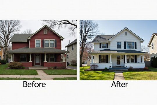 Transformation of a Rundown Property into a Beautifully Renovated Home: Before and After House Flip Project Photos