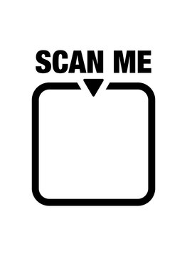 Scan Me QR Code Frame Template with Rounded Square and Call to Action