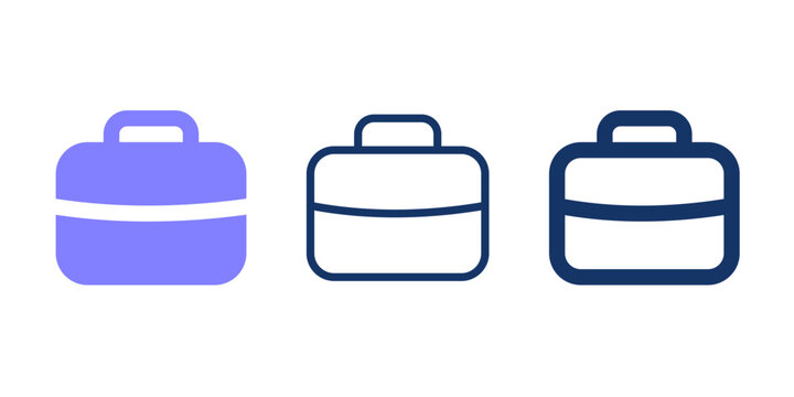 Briefcase  line icon. Career solid vector icon. 