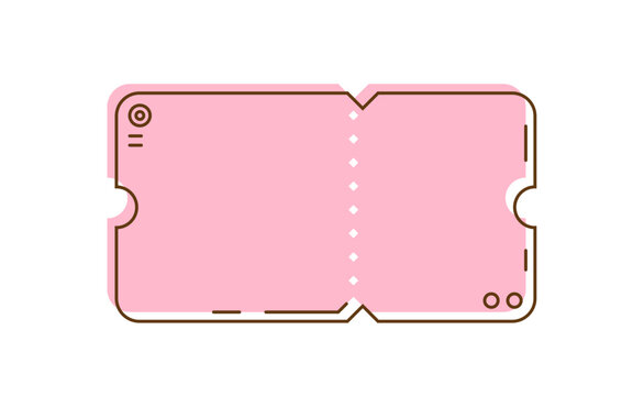 ticket shape textbox