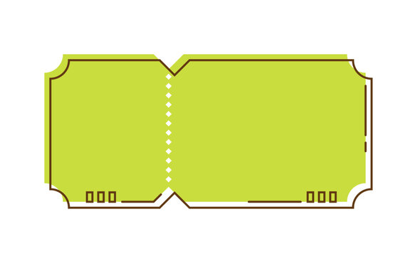 ticket shape textbox