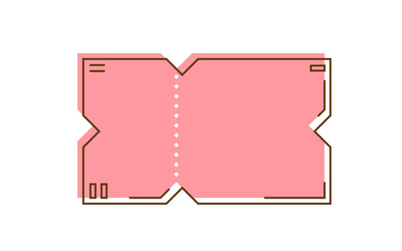 ticket shape textbox
