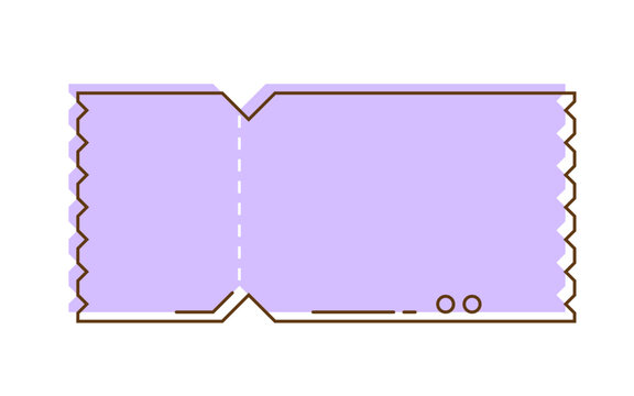 ticket shape textbox