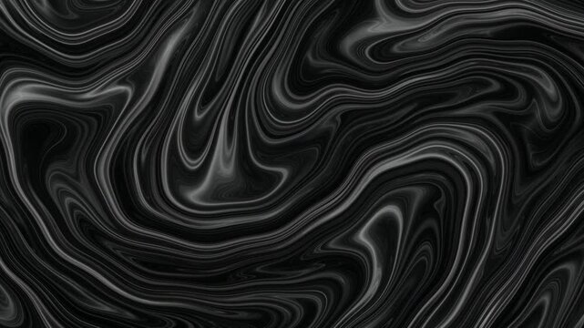Black and Gray Liquid Chrome Seamless Loop for VJ Sets