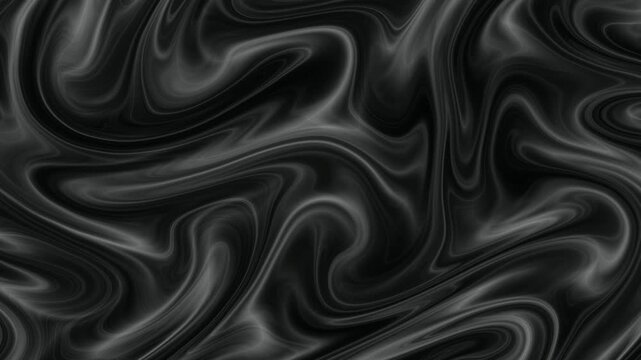 Black and Gray Liquid Chrome Seamless Loop for VJ Sets