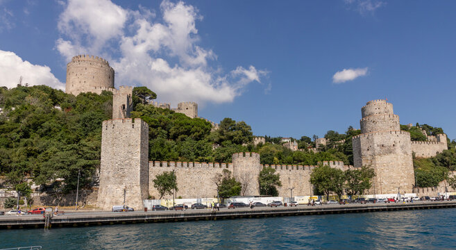 Istanbul, Turkey - July 22, 2026: Rumeli Fortress (Turkish: Rumeli Hisari) in Istanbul, Turkey.