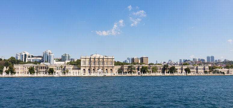 Istanbul, Turkey - July 22, 2026: Dolmabahce Palace (Dolmabahce Sarayi) in Istanbul, Turkey.