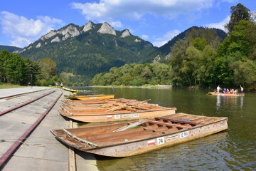 Przystań flisacka na Dunajcu, Pieniny, Dunajec, Pieniński Park Narodowy, Małopolska, Polska, Europa © Albin Marciniak