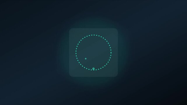Minimalist loading spinner animation with rotating circular progress indicator 4k