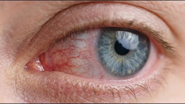 Conjunctivitis Patient Experiencing Eye Pain and Irritation Requiring Medical Attention for Health