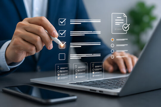 Online Assessment Survey and Digital Checklist Interface