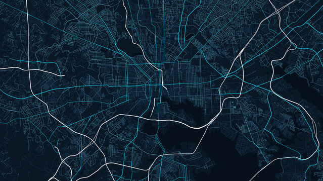 Baltimore Maryland City Street Map Blueprint Poster