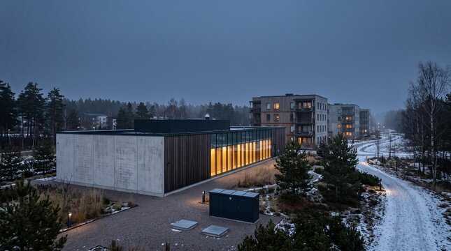 Data centre heat reuse connects a Nordic housing district