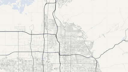 Salt Lake City Utah City Street Map Cream Ivory Minimalist Poster © Auras