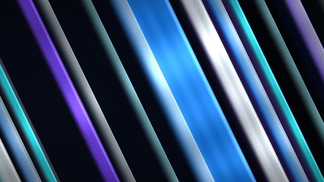 Bold diagonal racing stripes sweeping across the frame in rhythmic energetic bands seamless loop in vibrant azure tones
