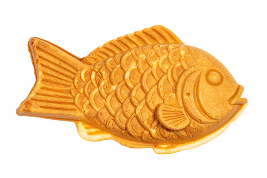 Taiyaki fish cake delicious Japanese street food snack with golden brown crispy pastry texture and sweet red bean filling&nbsp;