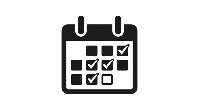 Calendar Task Completion Icon