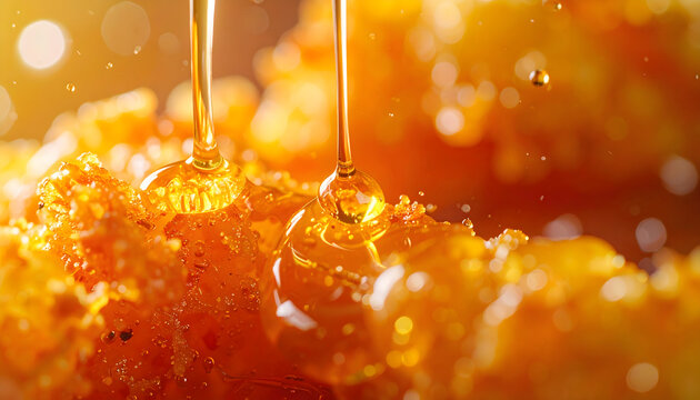 Oil dripping from fried food macro detail showing crispy texture and indulgent fast food appeal