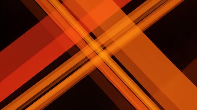 Abstract dynamic warm color graphic background with crossing orange and yellow lines creating energy