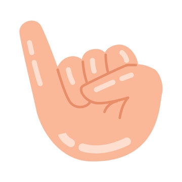 Pink Up Hand Icon Design