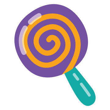 Swirl Lollipop Halloween icon design
