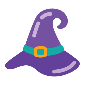 Witch Hat Halloween icon design