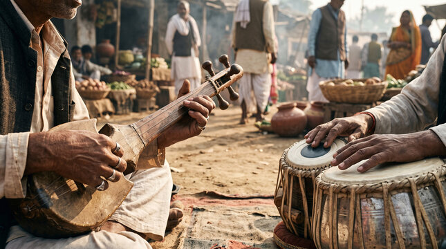 Instante cultural: m&uacute;sicos callejeros en una esquina