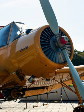 Radial Engine and Propeller of Zlin Z-37 Cmelak Aircraft