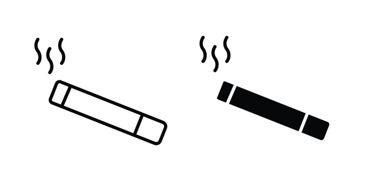 Cigarette icon flat art series