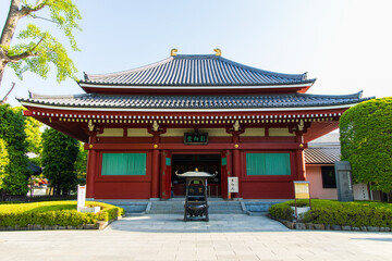 Obraz premium 日本の風景・春 東京 浅草 浅草寺 影向堂