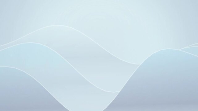 Soft layered blue and white wave-like forms gently undulate