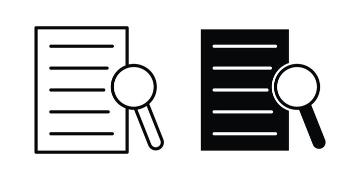 Case studies icon vector logo collection
