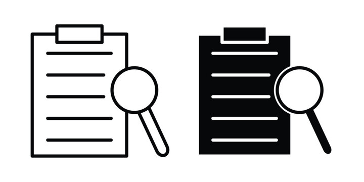 Case studies icon vector logo collection
