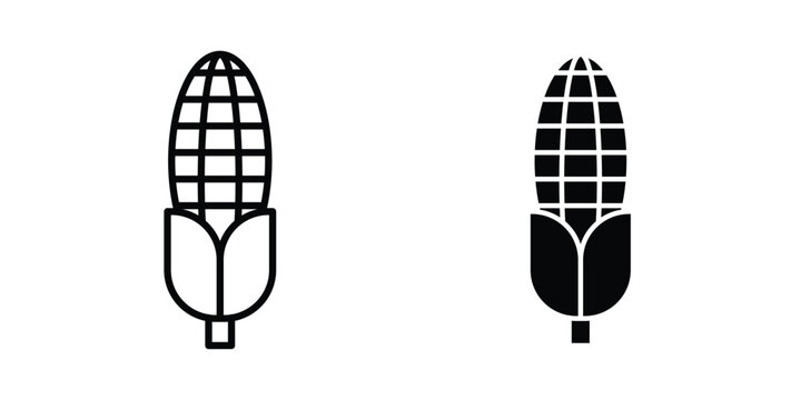 Corn icon vector logo collection