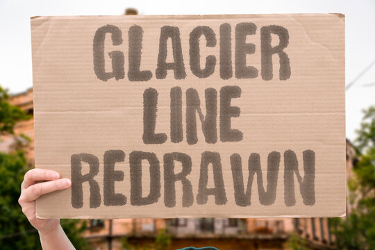 "Glacier Line Redrawn" Authorities officially update the mountain border. BORDER. UPDATE. AUTHORITY. OFFICIAL. GLACIER.