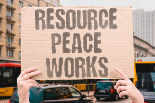 "Resource Peace Works" Sharing water and grazing rights reduces community conflict. SHARING. PEACE. RESOURCE. COOPERATION. STABILITY.