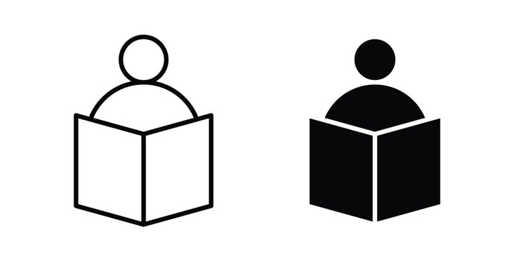 Study icon outline art collection