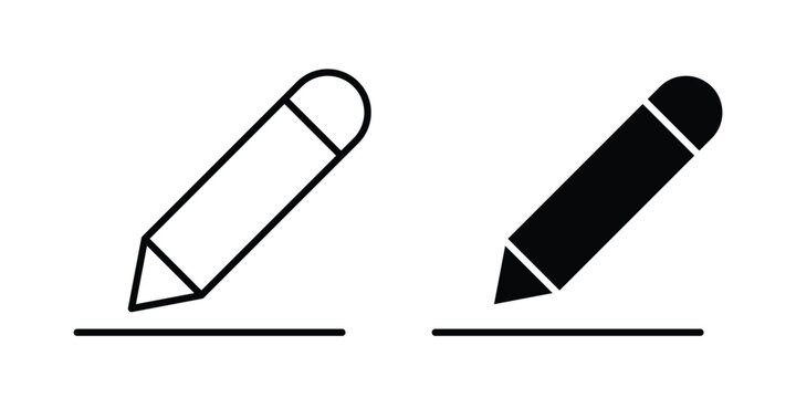 Edit tool icon outline art collection