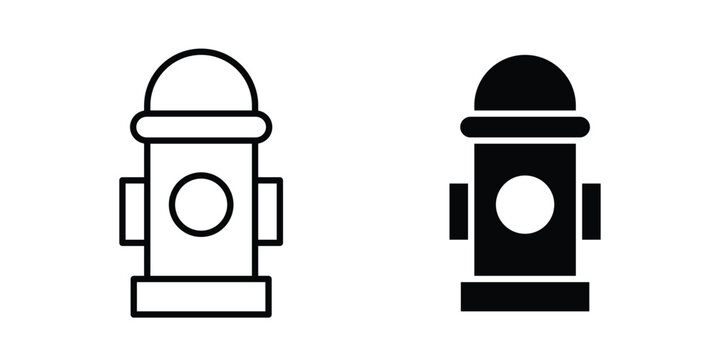 Fire hydrant icon for marketing designs