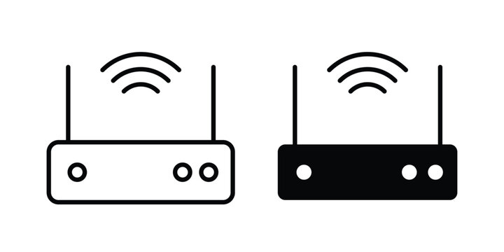 Wifi modem icon for marketing designs